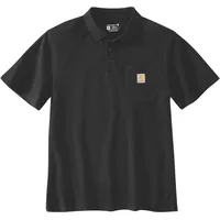 CARHARTT Midweight Loose-Fit, Polo-Shirt schwarz,