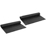 vidaXL Dimpled Drainage Sheet 2 Stk. Schwarz 1 x 20 m HDPE
