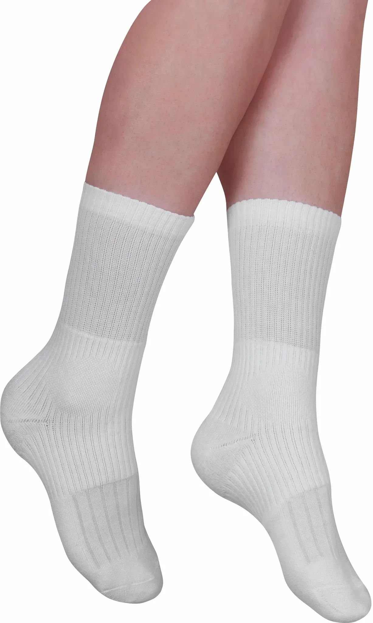 Strümpfe FUSSGUT "Sprungelenk Strumpf" Socken Gr. 3 (43/44/45), weiß Herren Strümpfe 2 Paar, wirkt wie eine Bandage