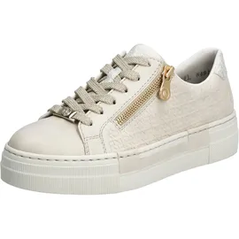 Rieker N4914 Damen Plateau-Sneaker Beige 37