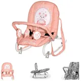 Lorelli Babywippe Eliza Spielbogen, verstellbar, Tragegriffe, Schwingeffekt pink