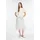 Comma, Midirock Damen Gestreift Weiß/Creme 38