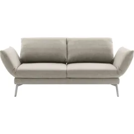 Schöner Wohnen 2,5-Sitzer "Spin, Multifunktionssofa, bequem und hochwertig verarbeitet", grau (taupe), B:248cm H:85cm T:225cm, 100% Polyester, SCHÖNER WOHNEN-KOLLEKTION, Sofas, Drehsitz-Funktion, USB-Anschluss, Armlehnfunktion, Rückenverstellung