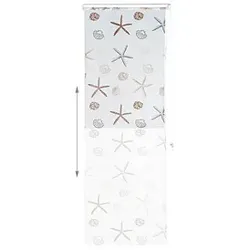 relaxdays Duschrollo OCEAN Muscheln, Seesterne 80,0 x 240,0 cm