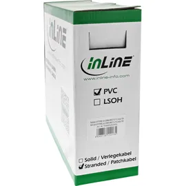 InLine Patchkabel Cat.6 S/FTP (PiMf), orange, AWG27, PVC, CU, 100m