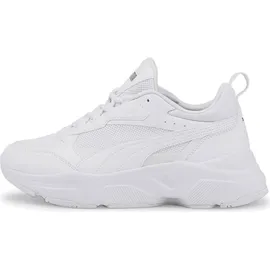 Puma Cassia Plateau Sneaker Damen white/white/team gold 42