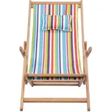 Maison Exclusive - Strandstuhl Klappbar Stoff Und Massivholz Mehr