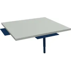 Rocholz Ecktisch SYSTEM 2000 angebaut 920x920x690-960 mm