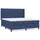 vidaXL Boxspringbett 180 x 200 cm Blau