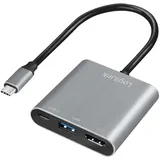 Logilink USB-C zu HDMI Adapter 0,15 m Grau