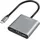 Logilink USB-C zu HDMI Adapter 0,15 m Grau