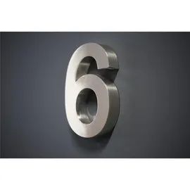 Lüllmann Hausnummer 3D Design Arial H20cmxT3cm Edelstahl