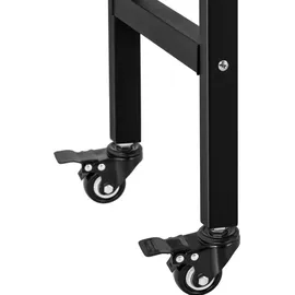 Royal Catering Wagen für Popcornmaschine Popcorntrolley 2 Bremsen schwarz & golden