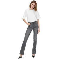 Only Damen Onlblush Mid Flared Tai0918 Noos Jeans, Grey