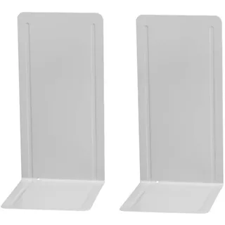 Wedo Buchstütze (aus Metall, 14x12x24cm lichtgrau