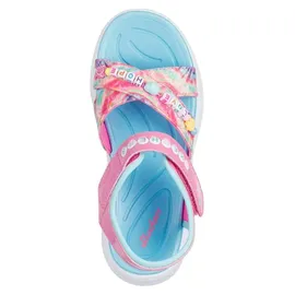 SKECHERS Mädchen Jumpsters Sandal Tie Dye Bffs, Pink Synthetic/Multi Trim, 37 EU - 37