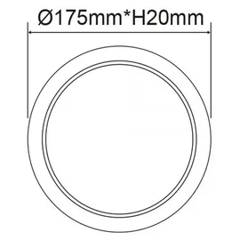 ISOLED LED Downlight Flex 15W rund weiß