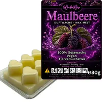 WonderWax Duftwachs Wax Melts für Duftlampe, 6 Herzen Duftmelt Wachsmelt Sojawachs Duftwachs Würfel für Raumdüfte, Wachs Duftöl Winter Indoor Schmelzen für Aromalampe Maulbeere