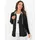 Witt Weiden Shirtjacke in Schwarz-Ecru-gemustert 36