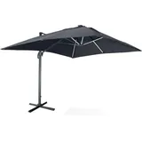 Sweeek - Rechteckiger LED-Solarsonnenschirm 3 x 4 m