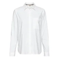 CAMEL ACTIVE Langarm Bluse aus reiner Baumwolle in Weiß