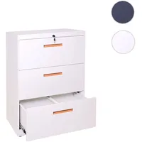 Mendler hängeregisterschrank HWC-A10, Aktenschrank büroschrank Stahlschrank, A4 abschließbar ~