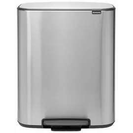 Brabantia Bo Treteimer 60 l Silber