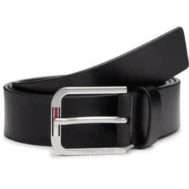Tommy Hilfiger Tommy Jeans Herren, Gürtel AUSTIN 3,5 cm Ledergürtel schwarz, (Black), 110 cm, - 110