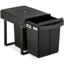 Relaxdays Einbaumülleimer 12 l Schwarz