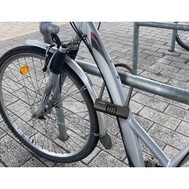 BASI Bügelschloss mit vierstelligem Zahlencode | Kratzschutz | 6990-0317