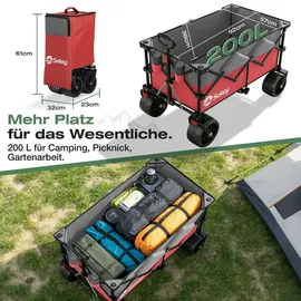 Sekey XXL Plus Bollerwagen rot