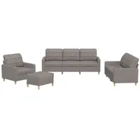 4er Set Wohnzimmer Stoff Jugendsofa Relaxsofa Sofas & Couch Sofa Loungesofa