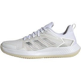 adidas Defiant Speed Clay Tennis Shoes-Low (Non Football), Cloud White/Silver Metallic/Grey One, 41 1/3 EU