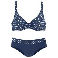 LASCANA Bügel-Bikini Damen marine-weiß Gr.44 Cup C