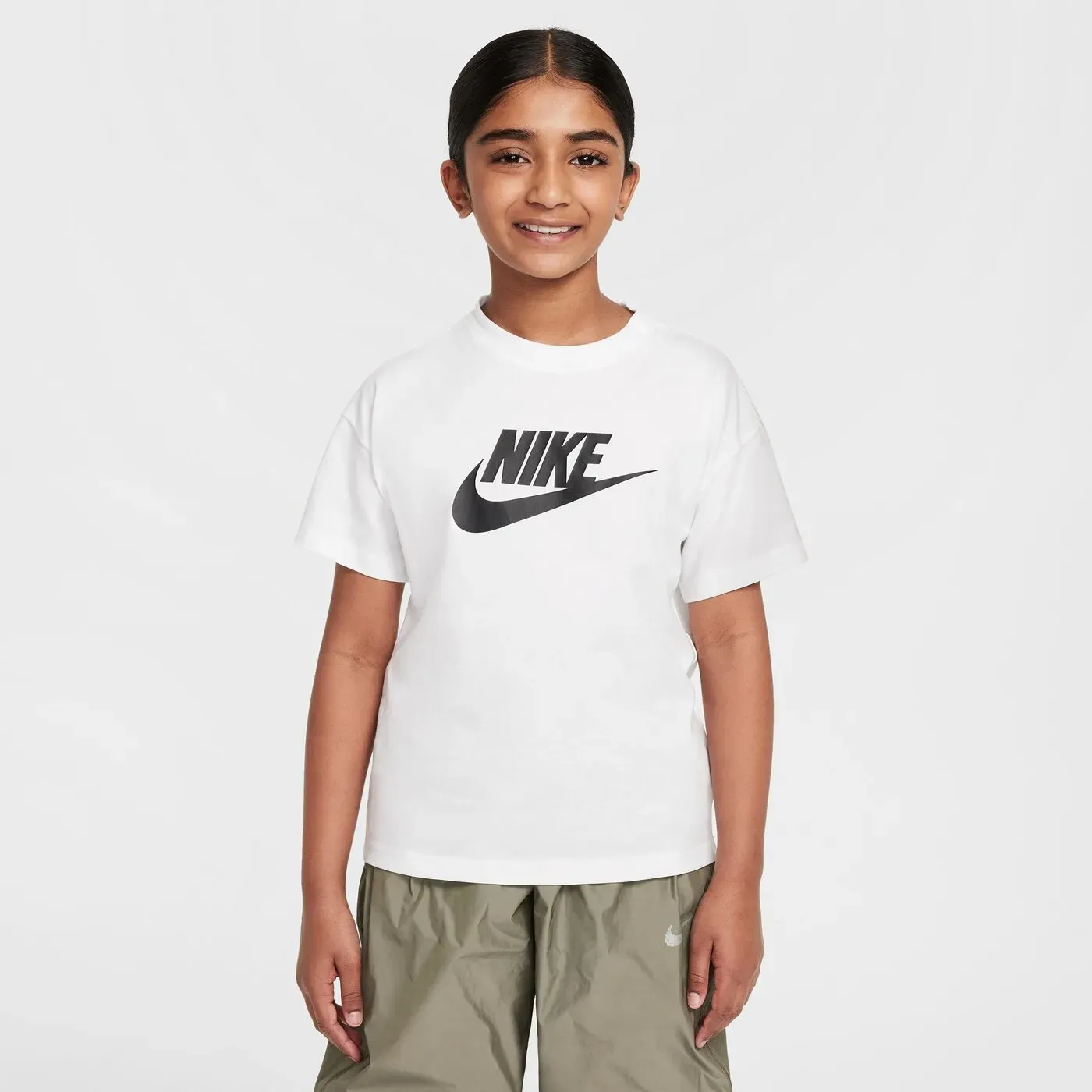 NIKE G NSW TEE BOY FUTURA HBR WHITE L