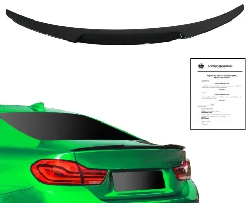 Heckspoiler 4er F32 Coupe schwarz glänzend mit ABE passend für BMW 4er (F32) Coupe, 2013-2021