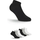 Fila Invisible Plain Socks 6-Paar grau/schwarz/weiß 35-38