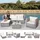 MCW Busto/Brescia Polyrattan Lounge-Set grau/creme