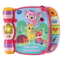 Vtech Baby Mein erstes Liederbuch rosa – Kunterbuntes Buch mit 7 Seiten und beweglichen Elementen zum Spielen, Zuhören und Mitsingen – Für Kinder von 9-36 Monaten
