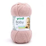 Gründl Wolle Baby uni 50 g altrosa Handarbeit - Gründl