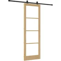 vidaXL Schiebetür ORKDAL Braun 78 x 232 cm Holz und Metall