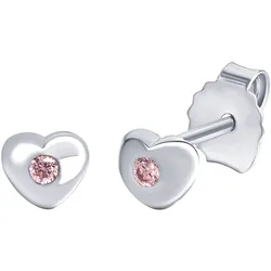 Firetti Paar Ohrstecker »Schmuck Geschenk Silber 925 Ohrschmuck Herz«, mit Zirkonia (synth.) Firetti silberfarben-pink + pink