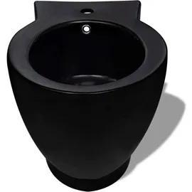 vidaXL Standbidet Stand-Bidet Bodenstehend Bidet Keramik schwarz