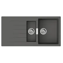 Hansgrohe S52 rechts Einbauspüle silicaTec grau 1000 x 600 mm Handbetätigung
