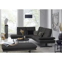 W.Schillig Eckcouch Mikrofaser 2-Sitzer Grau
