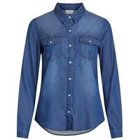 Vila Bluse 'Bista' Blau, L