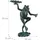 Relaxdays Gartenfigur Frosch Dunkelgrün,