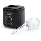 Progress Kompakte 1L Mini-Fritteuse – Herausnehmbarer, antihaftbeschichteter Korb, leicht zu reinigen, rutschfeste Standfüße, einstellbare Temperaturkontrolle & geruchsmindernder Filter, 950 W