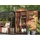 Beliani Gartenschrank SAVOCA Braun, Grau, 40x100x200