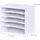 Relaxdays Dokumentenablage, 5 Fächer, Büroablage HBT: 33 x 35,5 x 25 cm, Schreibtischorganizer aus PB, modern, weiß